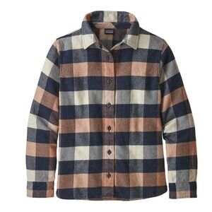 Patagonia Sz S Girls Fjord Flannel Shirt Century Pink
